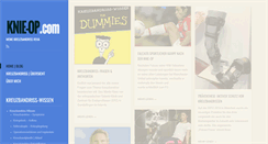 Desktop Screenshot of knie-op.com